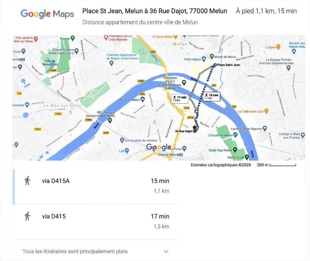 Studio A 300 Metres De La Gare Et 25 Minutes De Paris En Train Melun Dış mekan fotoğraf
